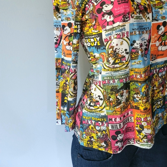 Humble Disney Mickey Mouse Long Sleeve Top Size S - M - Picture 3 of 10